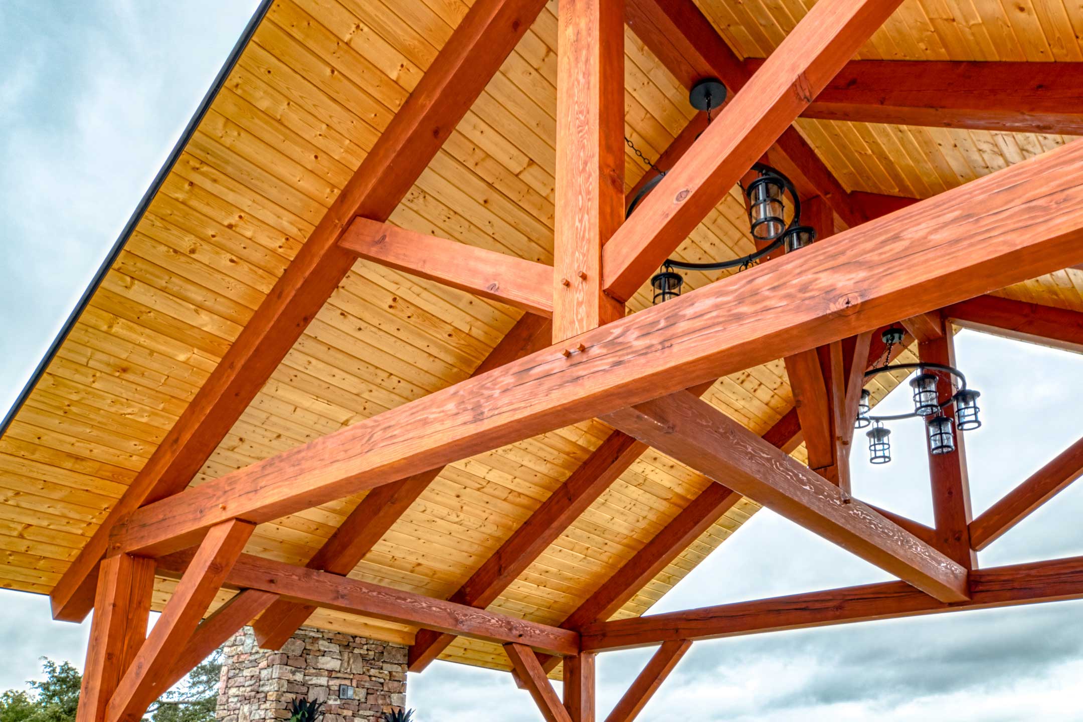 Blue Ridge Timberwrights - Claytor Lake Pavilion beam design