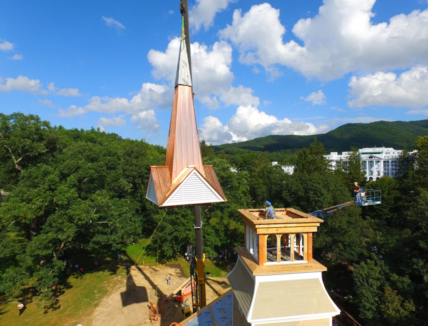 The Greenbrier Chapel steeple
