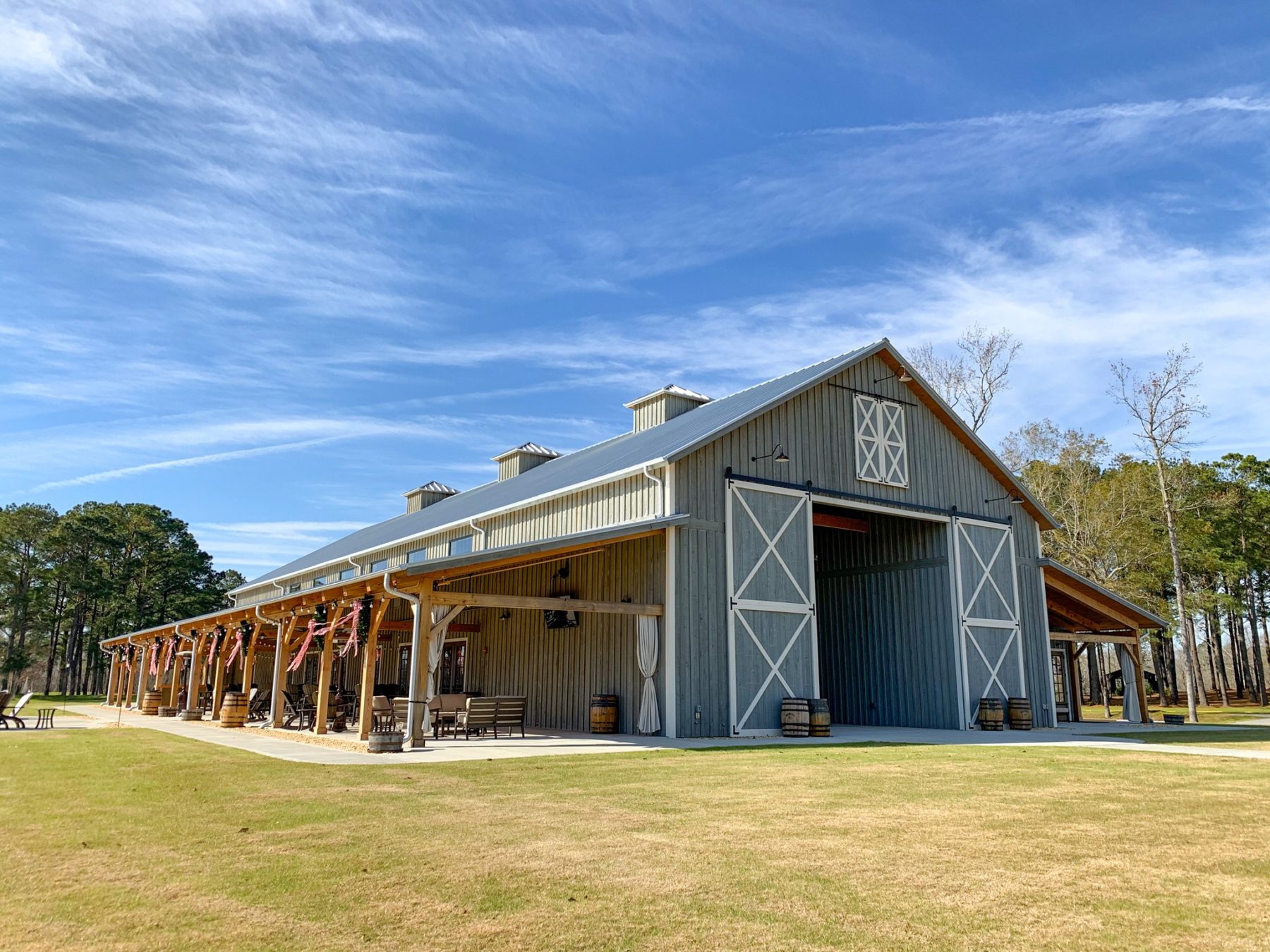 The Rustic Barn at Half Moon-Barn Exterior 1 - Blue Ridge Timberwrights Event Venues Gallery