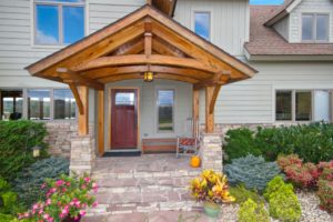 Timber Frame Front Porch