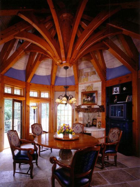 Timber Frame Dining Room