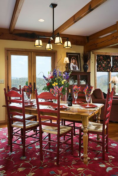 Timber Frame Dining Room